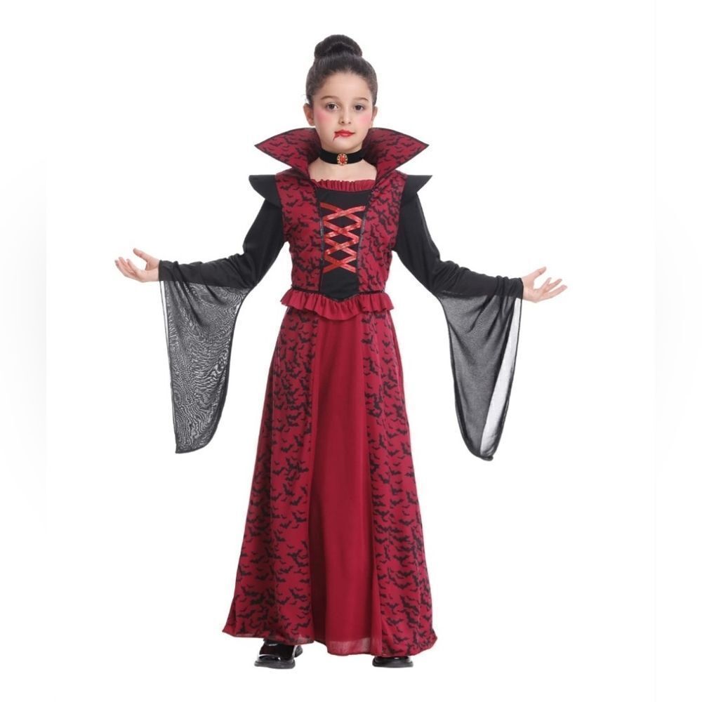 Vampire Halloween Costume Girl's Size 10-12